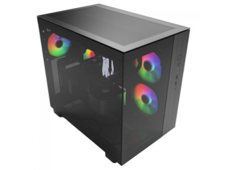 Gabinete Gamer Montech Sky Two GX, Mid Tower, Vidro Temperado, E-ATX, White, Sem Fonte, Com 3 Fans ARGB