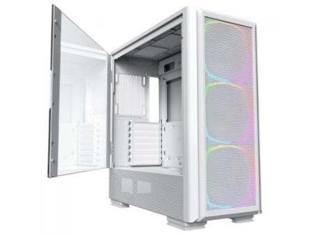 Gabinete Gamer Montech King 95, ARGB, Mid Tower, Vidro Temperado, ATX, Prussian Blue, Sem Fonte, Sem Fan
