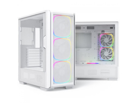 Gabinete Gamer Montech King 95, ARGB, Mid Tower, Vidro Temperado, ATX, Prussian Blue, Sem Fonte, Sem Fan