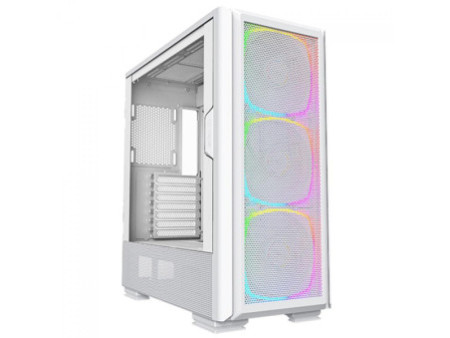 Gabinete Gamer Montech King 95, ARGB, Mid Tower, Vidro Temperado, ATX, Prussian Blue, Sem Fonte, Sem Fan