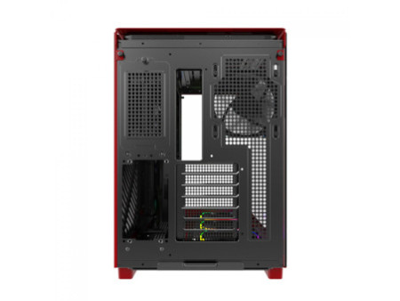 Gabinete Gamer Montech King 95, ARGB, Mid Tower, Vidro Temperado, ATX, Red, Sem Fonte, Sem Fan