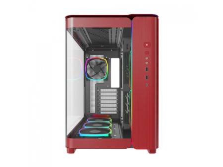 Gabinete Gamer Montech King 95 PRO, ARGB, Mid Tower, Vidro Temperado, ATX, Prussian Blue, Sem Fonte, Com 6 Fans