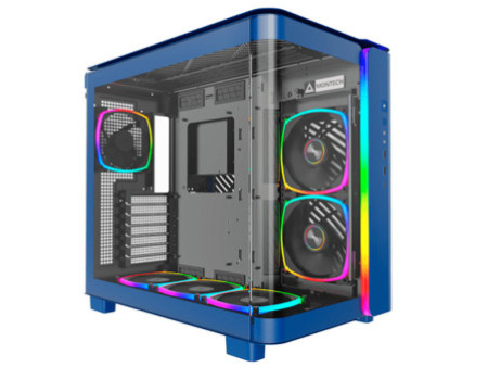 Gabinete Gamer Montech Air 903 Max, Mid Tower, E-ATX, Black, Sem Fonte, Com 4 Fans