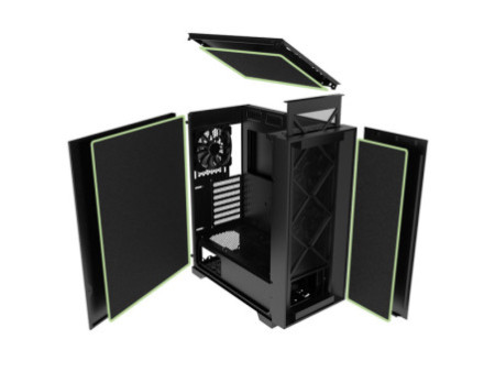 Gabinete Gamer Montech Sky One Lite, ARGB, Mid Tower, Vidro Temperado, ATX, White, Sem Fonte, Com 3 Fans