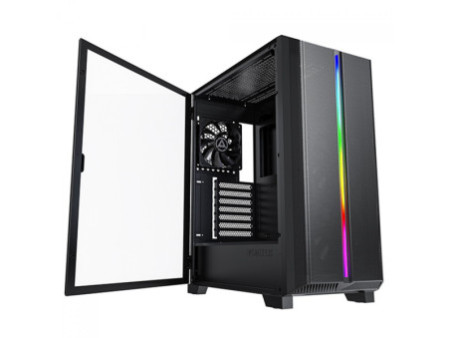 Gabinete Gamer Montech Air 1000 PREMIUM, Mid Tower, RGB, Vidro Temperado, Black, ATX, Sem Fonte, Com 4 Fans