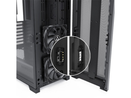 Gabinete Gamer Montech Air 1000 PREMIUM, Mid Tower, RGB, Vidro Temperado, Black, ATX, Sem Fonte, Com 4 Fans
