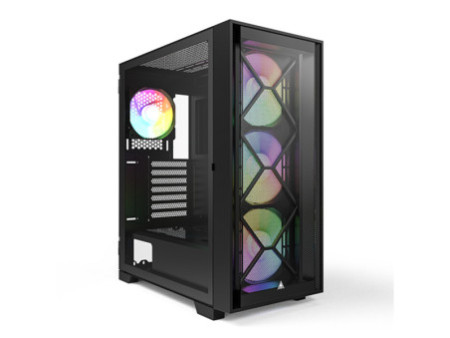 Gabinete Gamer Montech Air 1000 LITE, Mid Tower, Vidro Temperado, Black, ATX, Sem Fonte, Com 3 Fans