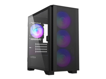 Gabinete Gamer Montech AIR 100 Lite, Mini Tower, White,  mATX, 2 Fans, Vidro Temperado