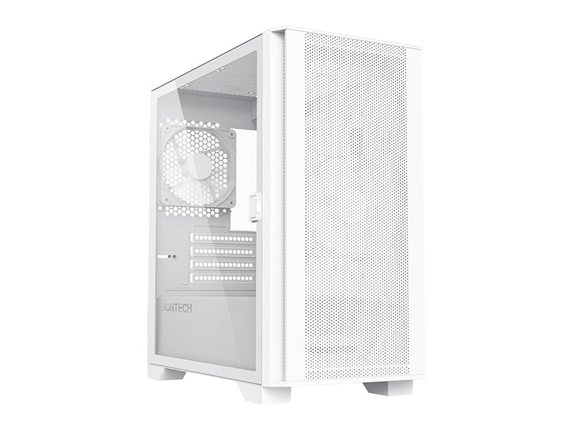 Gabinete Gamer Montech AIR 100 Lite, Mini Tower, Black, Micro ATX, 2 Fans, Vidro Temperado