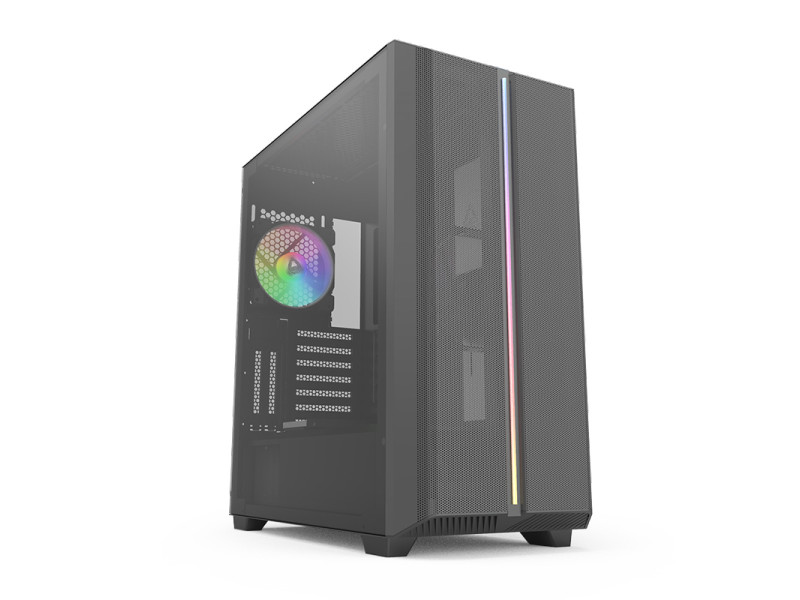 Gabinete Gamer Montech Air 900 Mesh, Mid Tower, Vidro Temperado, BLACK, ATX, Sem Fonte, Com 2 Fans