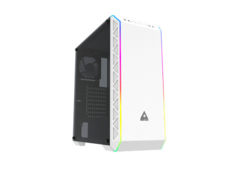 Gabinete Gamer Montech SKY ONE ARGB, Mid Tower, Vidro Temperado, WHITE, E-ATX, Sem Fonte, Com 2 Fans