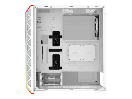 Gabinete Gamer Montech SKY ONE ARGB, Mid Tower, Vidro Temperado, WHITE, E-ATX, Sem Fonte, Com 2 Fans