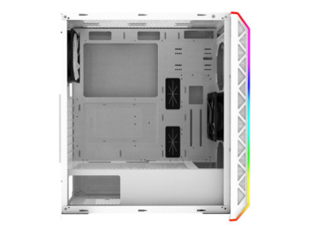 Gabinete Gamer Montech SKY ONE ARGB, Mid Tower, Vidro Temperado, WHITE, E-ATX, Sem Fonte, Com 2 Fans