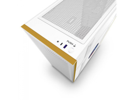 Gabinete Gamer NZXT H5 Flow RGB, Mid Tower, Vidro Temperado, EATX, Sem Fonte, Com 4 Fans, Branco, CC-H52FW-R1