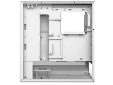 Gabinete Gamer NZXT H7 Flow RGB, Mid Tower, Vidro Temperado, E-ATX, Branco, Sem Fonte, Com 3 Fans, CM-H72FW-R1