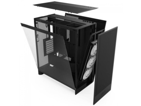 Gabinete Gamer NZXT H7 Flow, Mid Tower, Vidro Temperado, E-ATX, Branco, Sem Fonte, Com 3 Fans, CM-H72FW-01