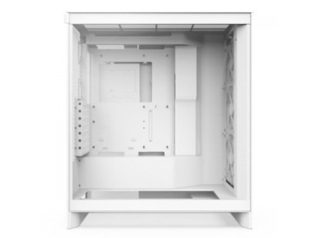 Gabinete Gamer NZXT H6 Flow RGB, Mid Tower, Vidro Temperado, White, ATX, Sem Fonte, 3 Fans, CC-H61FW-R1