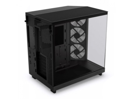 Gabinete Gamer NZXT H6 Flow, Mid Tower, Vidro Temperado, White, ATX, Sem Fonte, 3 Fans, CC-H61FW-01