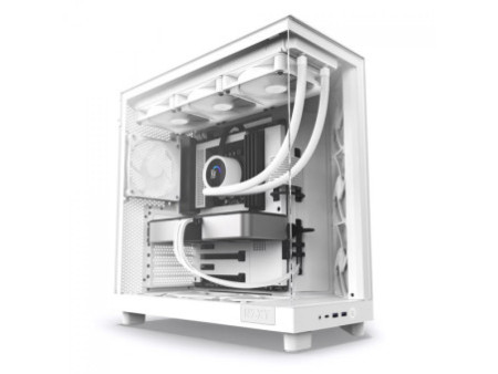 Gabinete Gamer NZXT H6 Flow, Mid Tower, Vidro Temperado, Black, ATX, Sem Fonte, 3 Fans, CC-H61FB-01
