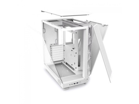 Gabinete Gamer NZXT H6 Flow, Mid Tower, Vidro Temperado, Black, ATX, Sem Fonte, 3 Fans, CC-H61FB-01