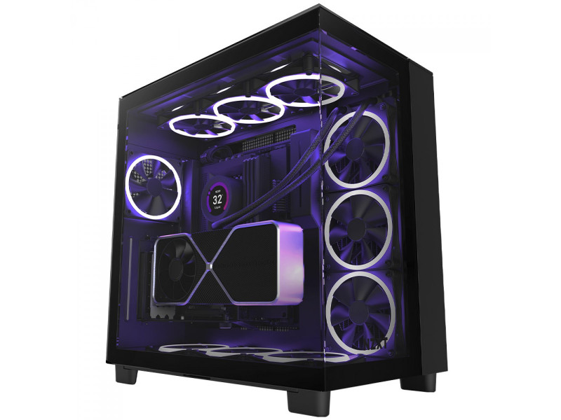Gabinete Gamer NZXT H9 Elite, Mid Tower, Vidro Temperado, White, ATX, Sem Fonte, Com 4 Fans, CM-H91EW-01