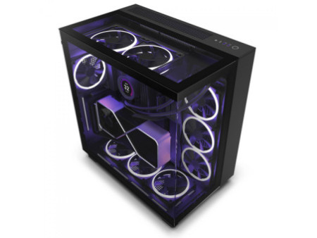 Gabinete Gamer NZXT H9 Elite, Mid Tower, Vidro Temperado, White, ATX, Sem Fonte, Com 4 Fans, CM-H91EW-01