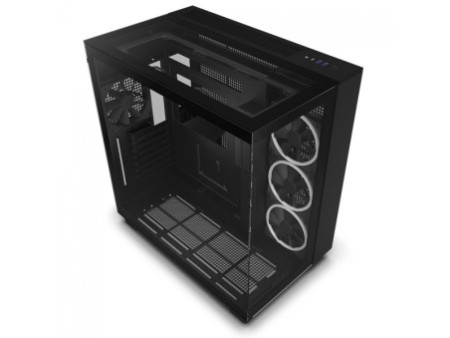 Gabinete Gamer NZXT H9 Elite, Mid Tower, Vidro Temperado, White, ATX, Sem Fonte, Com 4 Fans, CM-H91EW-01