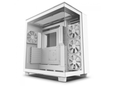 Gabinete Gamer NZXT H9 Flow, Mid Tower, Vidro Temperado, Black, ATX, Sem Fonte, Com 4 Fans, CM-H91FB-01