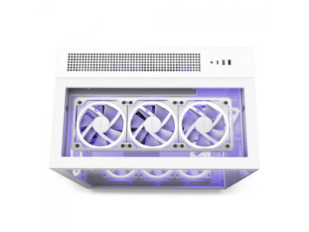 Gabinete Gamer NZXT H9 Flow, Mid Tower, Vidro Temperado, Black, ATX, Sem Fonte, Com 4 Fans, CM-H91FB-01