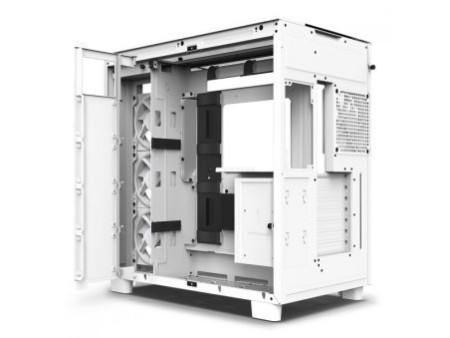 Gabinete Gamer NZXT H9 Flow, Mid Tower, Vidro Temperado, Black, ATX, Sem Fonte, Com 4 Fans, CM-H91FB-01