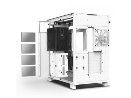 Gabinete Gamer NZXT H9 Flow, Mid Tower, Vidro Temperado, Black, ATX, Sem Fonte, Com 4 Fans, CM-H91FB-01