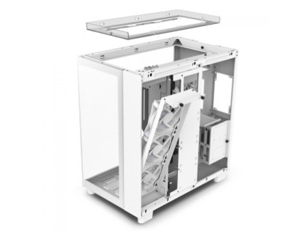 Gabinete Gamer NZXT H9 Flow, Mid Tower, Vidro Temperado, Black, ATX, Sem Fonte, Com 4 Fans, CM-H91FB-01