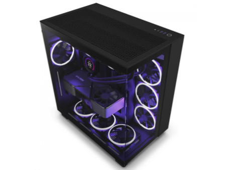 Gabinete Gamer NZXT H510i, Mid Tower, Vidro Temperado, Black, Sem Fonte, Com 2 Fans, CA-H510I-B1