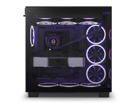 Gabinete Gamer NZXT H510i, Mid Tower, Vidro Temperado, Black, Sem Fonte, Com 2 Fans, CA-H510I-B1
