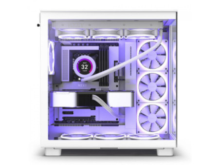 Gabinete Gamer NZXT, H710i, Mid Tower, Vidro Temperado, Black, Sem Fonte, Com 4 Fans