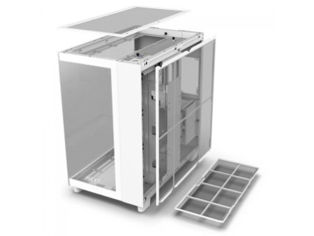 Gabinete Gamer NZXT, H710i, Mid Tower, Vidro Temperado, Black, Sem Fonte, Com 4 Fans