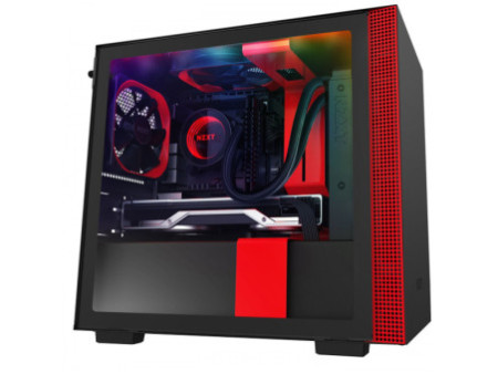 Gabinete Gamer NZXT H5 Flow, Mid Tower, Vidro Temperado, EATX, Sem Fonte, Com 2 Fans, Preto, CC-H52FB-01
