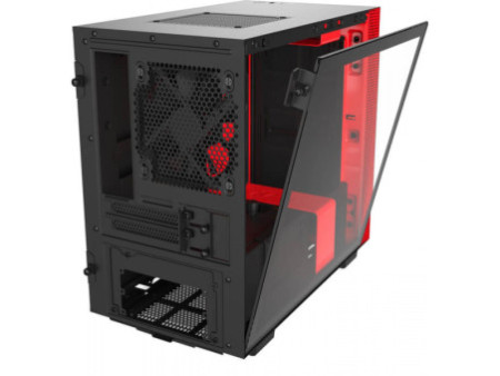Gabinete Gamer NZXT H5 Flow, Mid Tower, Vidro Temperado, EATX, Sem Fonte, Com 2 Fans, Preto, CC-H52FB-01