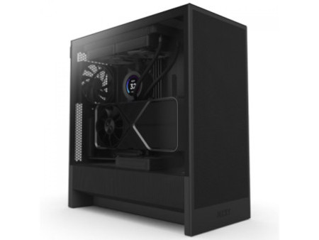 Gabinete Gamer NZXT H5 Flow RGB, Mid Tower, Vidro Temperado, EATX, Sem Fonte, Com 4 Fans, Preto, CC-H52FB-R1