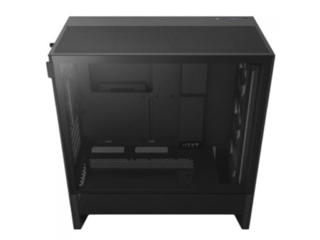 Gabinete Gamer NZXT H5 Flow, Mid Tower, Vidro Temperado, ATX, White, Sem Fonte, Com 2 Fans, CC-H51FW-01