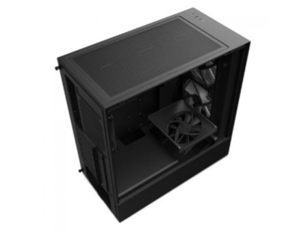 Gabinete Gamer NZXT H5 Flow, Mid Tower, Vidro Temperado, ATX, Black, Sem Fonte, Com 2 Fans, CC-H51FB-01