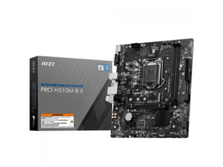 Placa Mãe MSI PRO H510M-B II, Chipset H470, Intel LGA 1200, mATX, DDR4