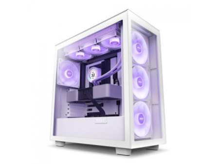 Gabinete Gamer NZXT H5 Elite, Mid Tower, Vidro Temperado, ATX, Black, Sem Fonte, Com 3 Fans, CC-H51EB-01