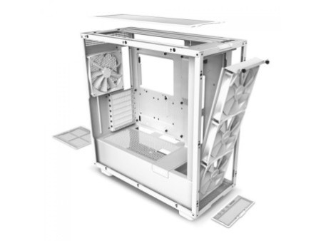 Gabinete Gamer NZXT H5 Elite, Mid Tower, Vidro Temperado, ATX, Black, Sem Fonte, Com 3 Fans, CC-H51EB-01