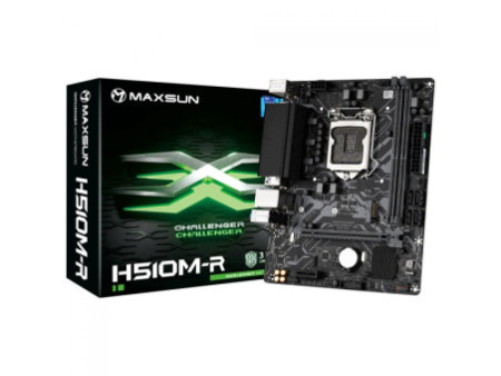 Placa Mãe Maxsun Challenger H510M-R, Chipset H510, Intel LGA 1200, mATX, DDR4