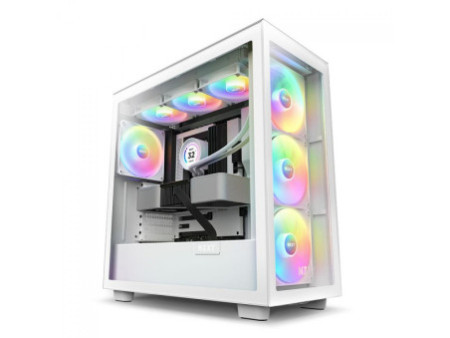 Gabinete Gamer NZXT H5 Elite, Mid Tower, Vidro Temperado, ATX, Black, Sem Fonte, Com 3 Fans, CC-H51EB-01