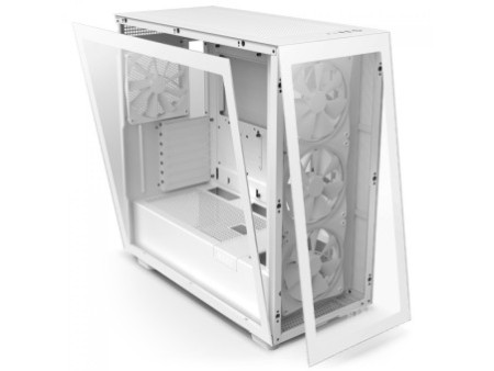 Gabinete Gamer NZXT H7 Flow Mid Tower, Vidro Temperado, Black, ATX, Sem Fonte, 2 Fans, CM-H71FB-01
