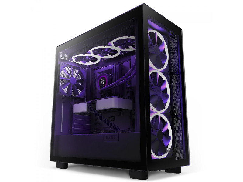 Gabinete Gamer NZXT H7 Flow Mid Tower, Vidro Temperado, White, ATX, Sem Fonte, 2 Fans, CM-H71FW-01