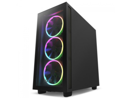 Gabinete Gamer NZXT H7 Flow Mid Tower, Vidro Temperado, White, ATX, Sem Fonte, 2 Fans, CM-H71FW-01