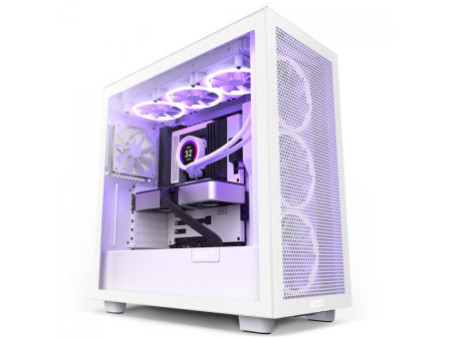 Gabinete Gamer NZXT H7 Mid Tower, Vidro Temperado, White, ATX, Sem Fonte, 2 Fans, CM-H71BW-01